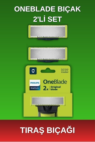 Philips - Qp220/51 Oneblade 2'li Yedek Bıçak