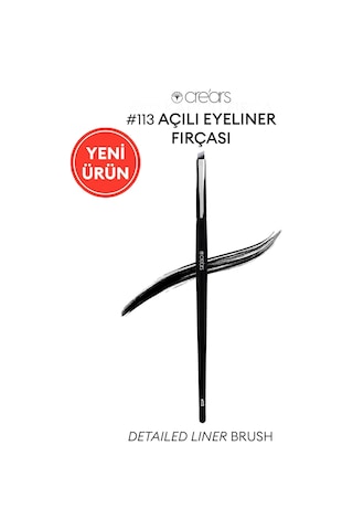 Açılı Eyeliner Fırçası Cre'ars Detailed Liner Brush 113