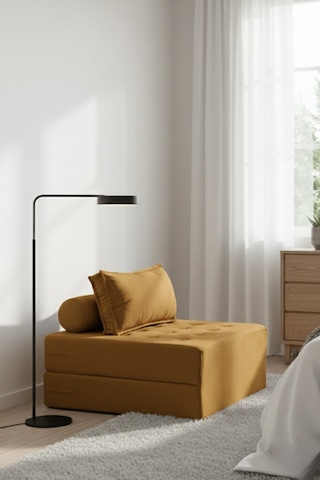 Reflekta Sünger Aktivite Koltuğu Katlanır Sünger Yatak Katlanır Koltuk 100 X 200 Cm. Sarı