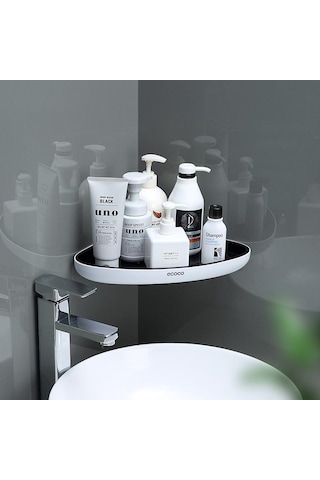 Gri Mengnı Köşe Depolama Rafı Banyo Çok Fonksiyonlu Depolama Rafları Ev Boşaltılabilir Organizatör Tuvalet Banyo Aksesuarları Gri