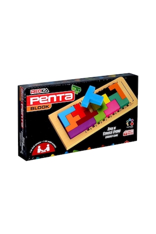 Redka /Kumtoys Redka Penta Blook Ahşap Akıl Zeka Eğitici Oyuncak