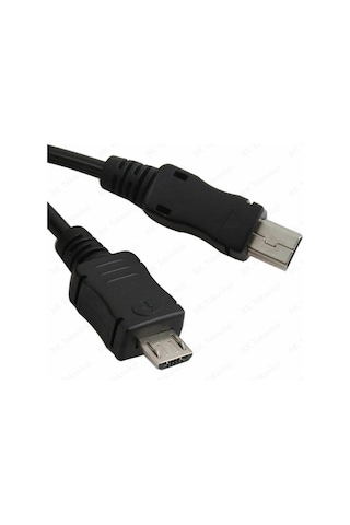 Spiral Micro Usb Erkek To Mini Usb Erkek Kablo - 1Metre