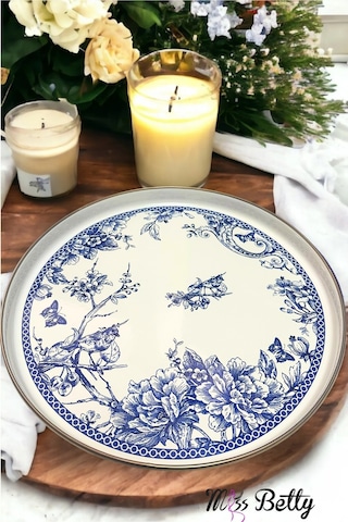 Blue Life Emaye Sunum Tepsisi