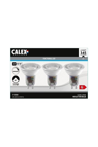 Led Reflektör Lamba - Calex - Gu10 - 4,9 W - 345 Lm - 2700 K - Değişken Yoğunluk - Krom Çok Renkli