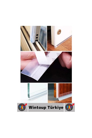 Premium Kapı Altı Pencere Rüzgar Toz Isı Böcek Haşere Önleyen Rüzgar Kesici Bant 3 Metre 5 Adet