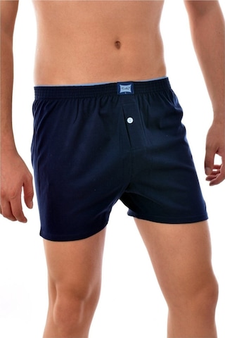 Erkek Karışık Renk Penye Havlu Lastikli Bel Düğmeli Boxer 4'lü Paket KARIŞIK