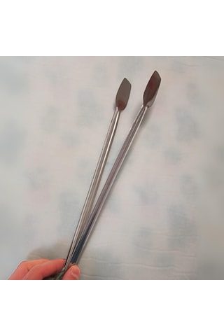 Klasik Metal Mangal Maşası 36 Cm-32 Cm-27 Cm Uzun-kısa Boy Çelik Yemek Barbekü Izgara Kömür Köz 27 Cm - 1 Adet