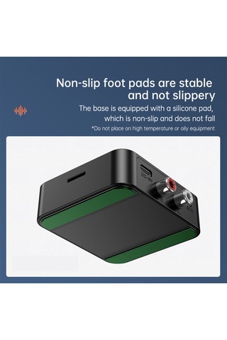 Suofeng C39 Bluetooth 5.0 Alıcı - Hi-fi Ses Aktarımı, 3d Ses Efekti, Mavi Işık, 3.5mm Aux Ve Rca Portları, Siyah