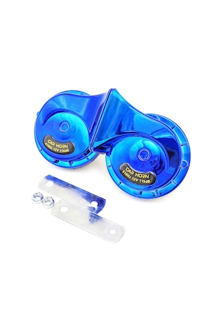 Samdoo "as008bl 12v Çift Tonlu Araç Kornası - Yüksek Sesli, Kolay Montaj, Abs Malzeme 2'li Paket "