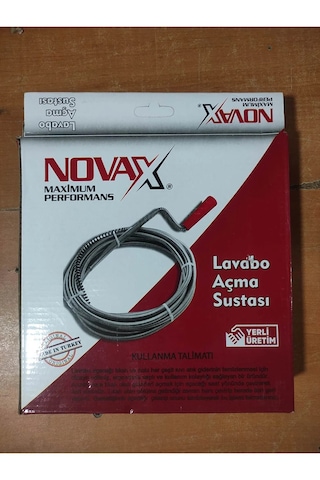 Novax Banyo Mutfak Lavabo Açma Teli Sustaalı 8 Metre