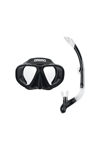 Arena Premium Snorkeling Set Unisex Siyah Yüzücü Şnorkel 002018505 Siyah