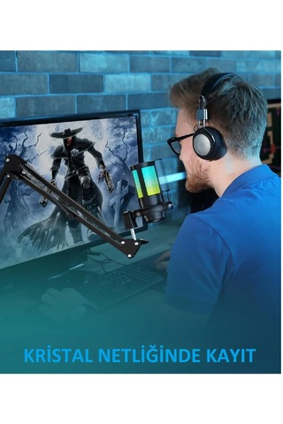 Mikrofon Seti Oyun Youtuber Stüdyo Ve İnfluencer Kayıt Mikrofonu