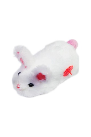 3 Adet Kurmalı Peluş Tavşan Oyuncak Hareketli Kedi Oyuncağı