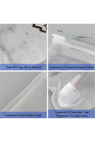 Konesam 1.5l Dışarı Aktiviteleri İçin Profesyonel Su Torbası - Ergonomik Açılı Islaklık, Bisiklet, Yürüyüş, Dağcılık Uygun Çok Renkli