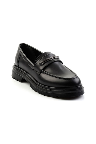 Bambi Siyah Kadın Loafer Ayakkabı K01997010709 Siyah