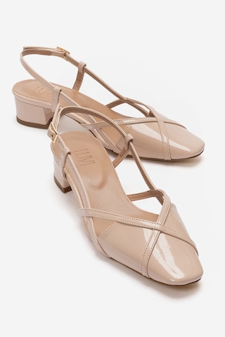 Luvishoes Olena Bej Rugan Kadın Topuklu Sandalet
