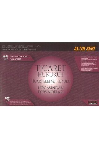 Ticaret Hukuku 1 Ticari İşletme Hukuku Ayşe Sarıca