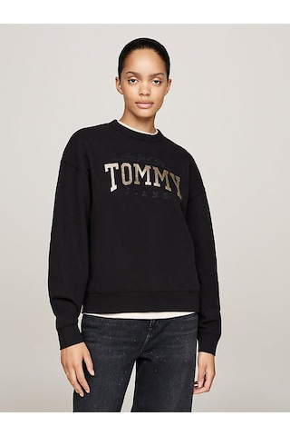 Tommy Hilfiger Tjw Nw Bxy Glıtter Varsıty Crew