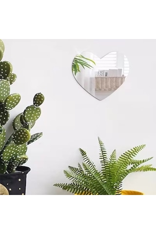30x30 Cm Kırılmaz Pleksi Dekoratif Duvar Aynası - Modern Organik Form 1. Sınıf Akrilik Ayna Belirtilmemiş