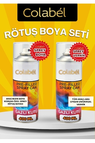 Aracınızın Renk Koduna Özel Sprey Rötuş Boya Seti