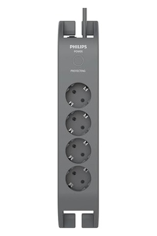 Spn3140a/62 Akım Korumalı Priz 900j 4'lü 2m , Gri