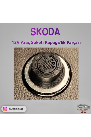 Skoda Uyumlu 12v Araç Soketi Kapağı / Ek Parçası