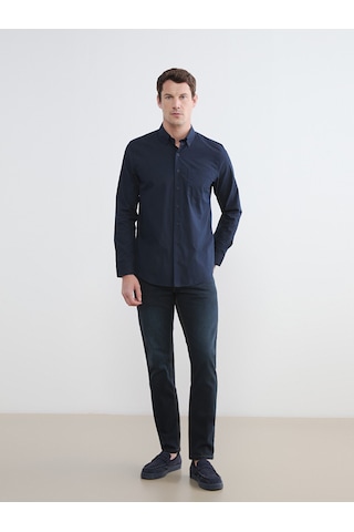 Lcwaıkıkı Classic Mavi Regular Fit Poplin Erkek Gömlek