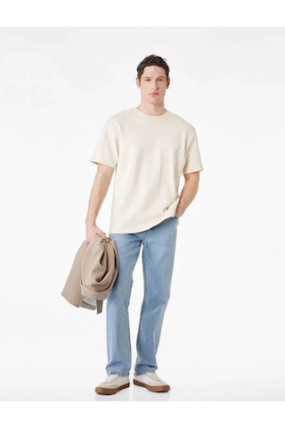 Koton Straight Fit Mavi Erkek Jean Pantolon 6sam40008nd Mavi