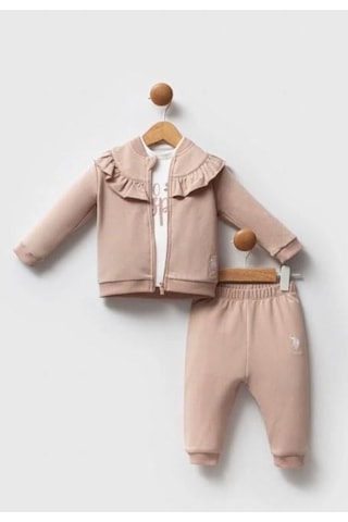 U.S. Polo Assn. 3lü Takım Bisküvi-12650 Kahverengi
