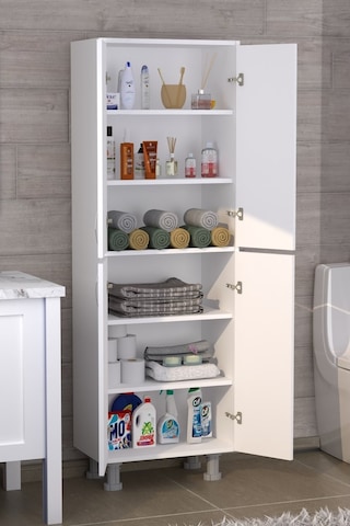 Limasol 4 Kapaklı Çok Amaçlı Dolap Beyaz