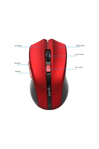 HXSJ X50 2.4 6 Tuşlu Kablosuz Mouse