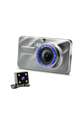 Xindoker Araç İçin 1080p Full Hd Dvr, Ön-arka İki Kamera, Gece Görüşü, Otomatik Kayıt Ve Park Monitörü