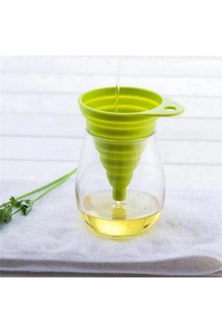 Pembe Wıkhostar Dolum Şişeleri İçin Katlanabilir Huniler Mutfak Silikon Huni Gıda Sınıfı Tpr Katlanabilir Huni Mutfak Aletleri Yağ Doldurucu Pembe