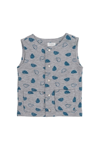 Petit Boom İçi Polarlı Yelek Kirpi Gri