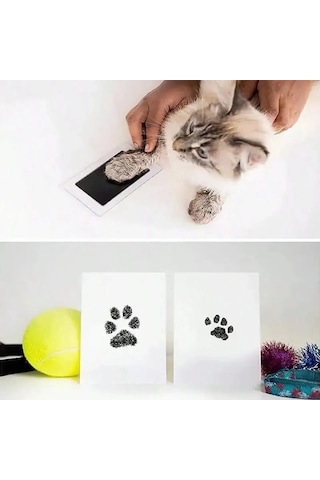 Kullanıma Uygun Kedi Köpek Pati İzi Fotoğraf Çerçevesi Seti