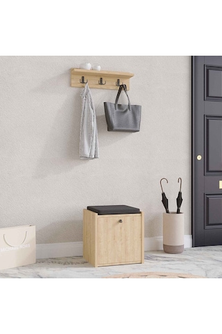 Decormet Tinky Puflu Ayakkabılık Safir Meşe Diğer