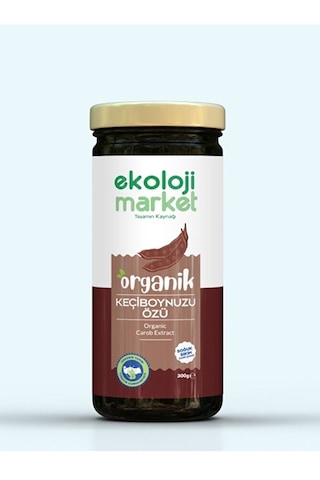 Ekoloji Market Organik Çiğ Tahin 230 G + Organik Keçiboynuzu Özü 300 ML