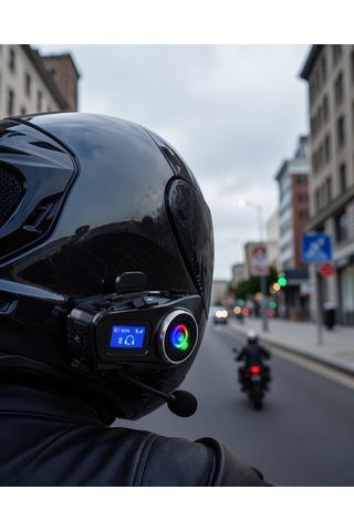 Kask Kulaklığı Lcd Ekranlı Bluetooth 5.3 Uczzzq58intercom-4