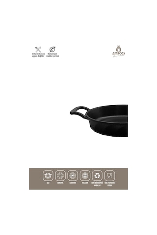 Kuvars 2 Parça Döküm Titanyum Kaplama Tava Sahan Seti