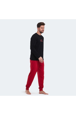 Slazenger PARTH IN Erkek Pamuklu Siyah Pijama
