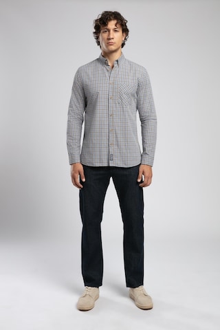 Lee Cooper Pired 1 Erkek Uzun Kol Ekose Gömlek Gri Mavi-21888 Gri-mavi Ekose