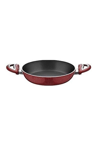 Taç Granit Teflon Sahan Omlet 18 Cm Kırmızı