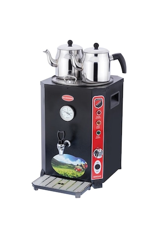 Işıkgaz Silverinox Elit Jumbo 23 Litre 2 Demlikli Çay Kazanı Makinesi Işıkgaz Silverinox Elit Jumbo 23 Litre 2 Demlikli Çay Kazanı Makinesi