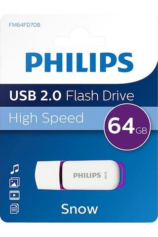 Philips Usb 2.0 64gb Snow Mor
