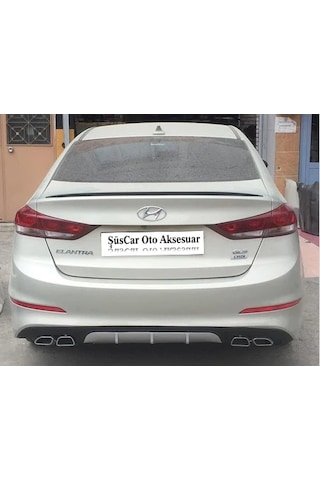 Hyundai Elantra Bagaj Üstü Spoiler Bagaj Çıtası - Parlak Siyah