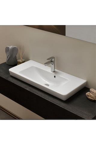 Turkuaz Seramik 068300-U Porto Seramik Lavabo 85 CM