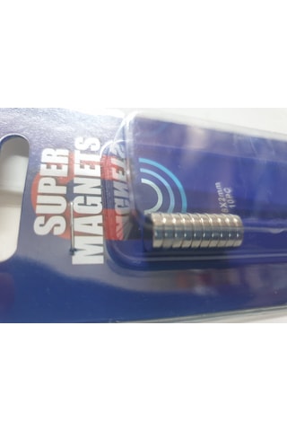 Mıknatıs 8mm 2mm Disk Şeklinde 10 Adet