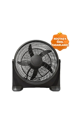 Koçtaş Yer Tipi 50 cm Siyah Vantilatör 90w 180°