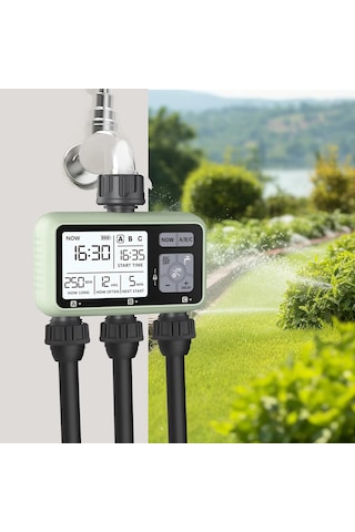 3 Çıkışlı Elektronik Su Zamanlayıcı