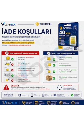 Turkcell Lte M2M Data Sim Kart 50 GB 1 Yıllık 4g Veri Hattı Kamera Iot Alarm Araç Takip